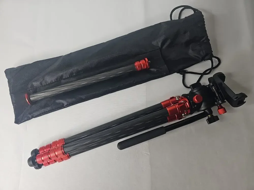 Avella Mini Carbon Fiber Camera Tripod MP20C w/ v502 head - Portable Lightweight